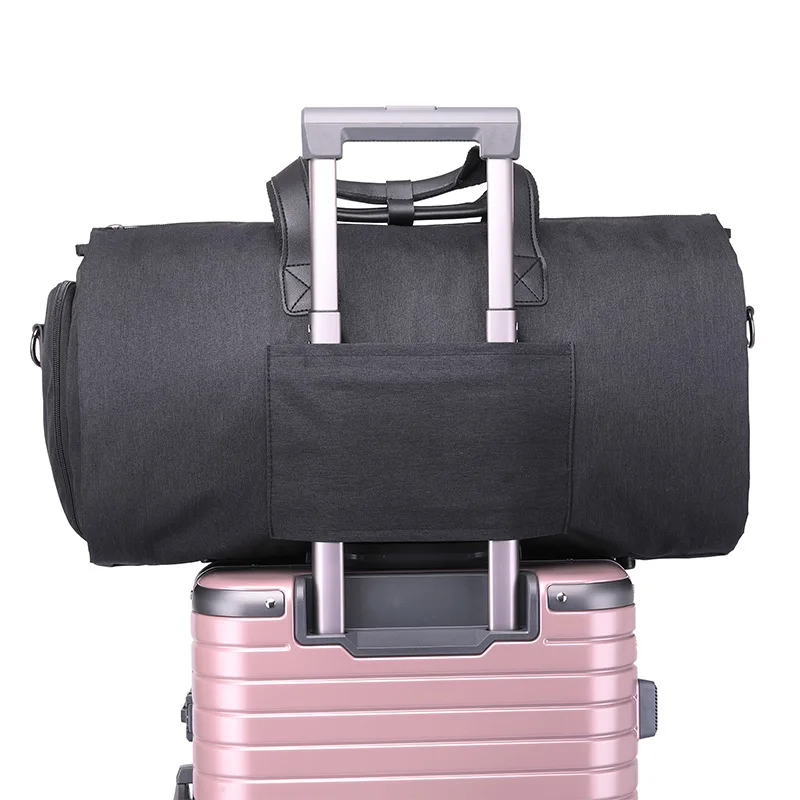 Men Bags Travel Garment Bag Duffel Bag with Shoulder Strap Business Handbags Multiple Pockets Carry on Hanging Suitcase Clothing