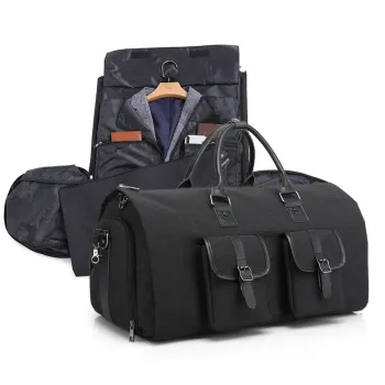 Multifunctional Men Duffle Bag Large Luggage Bags Foldable Waterproof Travel Suit Storage Bag with Shoes Pouch bag organizer