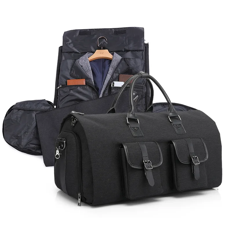 Multifunctional Men Duffle Bag Large Luggage Bags Foldable Waterproof Travel Suit Storage Bag with Shoes Pouch bag organizer