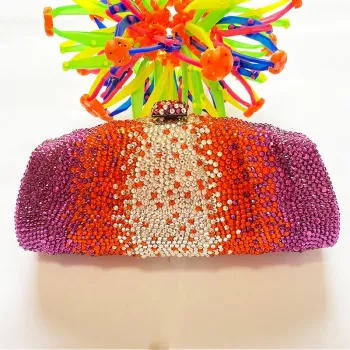 Women Diamond Evening Clutch Purses Luxury Crystal Lady Cluches Female Party Bags High-End Multi-Colored Stone Lady Handbags