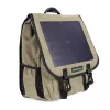 Men's Solar Panel Backpack Outdoor Riding Solar Panel 6.5w USB Charging Hiking Daypacks Women's Multifunctional Solar Travel Bag