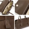 BURMINSA Luxury Genuine Leather Handbags Women French Vintage Underarm Shoulder Bags Cowhide Satchel Tote Pillow Office Purses