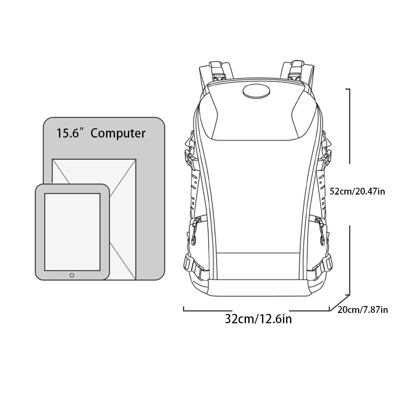 Outdoor multifunctional hiking backpack cycling travel backpack large capacity wear-resistant business trip sports backpack
