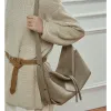 Burminsa Cowhide Genuine Leather Soft Hobo Shoulder Bags For Women 2026 Luxury Designer Crossbody Shopper Work Ladies Handbags