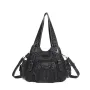 Angel Kiss Women's Fashion Shoulder Bag PU Leather Handbag Large Capacity Satchel Vintage Female Shoulder Bag Phone Pouch