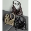 Burminsa Cowhide Genuine Leather Soft Hobo Shoulder Bags For Women 2026 Luxury Designer Crossbody Shopper Work Ladies Handbags