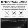 BURMINSA Luxury Genuine Leather Handbags For Women 2026 Designer Glossy Chain Shoulder Bags Oil Wax Crossbody Purses Hobo Totes
