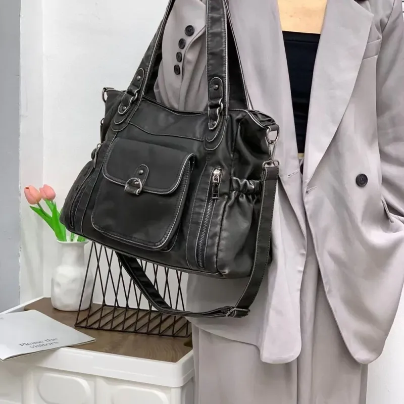 Venn Angel Large Capacity Women's Handbag Fashion Shoulder Tote Bag Top-Handle Multifunctional Satchel Lady Shopping Purse