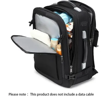 Business travel high-value computer bag shoulders 17-inch short-distance expansion large capacity anti-theft travel backpack men