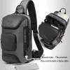 Men's chest bag crossbody bag men's fashion casual shoulder bag side shoulder bag shoulder bag men's chest bag trend
