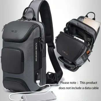 Men's chest bag crossbody bag men's fashion casual shoulder bag side shoulder bag shoulder bag men's chest bag trend