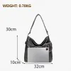 Venn Angel Handbag Soft Leather Shoulder Bag for Women Large Casual Shoulder Bag with Small Bag Vintage Belt Buckle Handbag