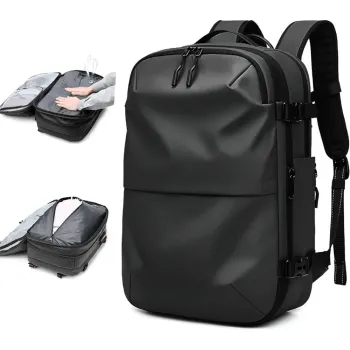 Vacpack Backpack, 60l Expandable Backpack With Vacuum Compression, Waterproof And Anti-theft Vacuum