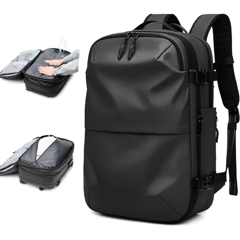 Vacpack Backpack, 60l Expandable Backpack With Vacuum Compression, Waterproof And Anti-theft Vacuum