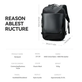 Men Business large-capacity travel backpack multi-functional vacuum compression bag laptop backpack leisure sports bag