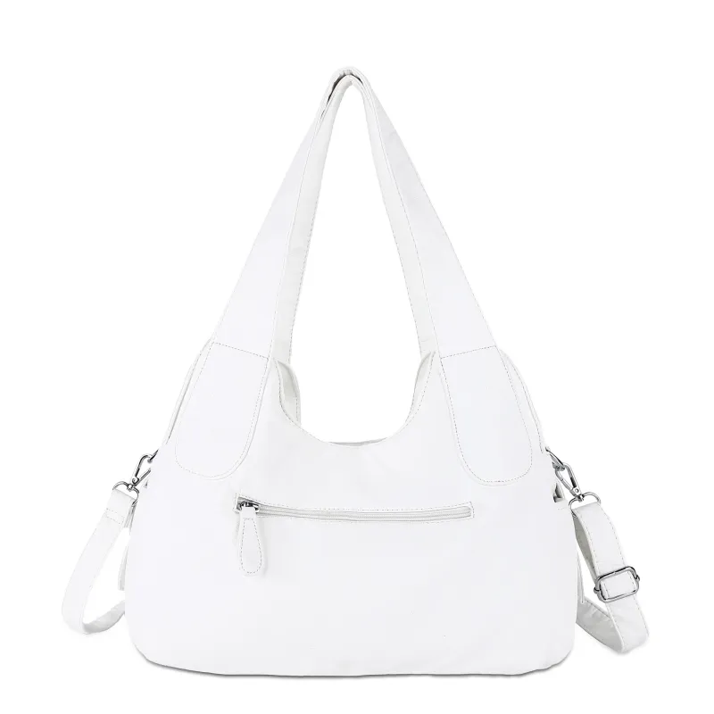 Angel kiss Women Handbags Fashion Shoulder Bag Large Black Tote Top-handle Shopping Pack Multiple Pockets Satchel Lady Purse