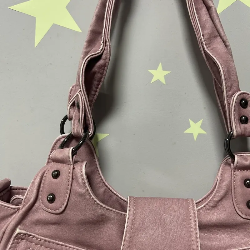 Vintage Women Handbags PU Shoulder Bag Satchel Top-handle Shoulder Bag Fashion Dumpling Pack Multi-pockets Shoulder Bags