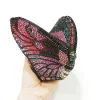 WHTUOHENG Luxury Rhinestones Butterfly Evening Bag Diamond Crystal Clutch Ladies Party Prom Handbag Dinner Purse For Women Bags