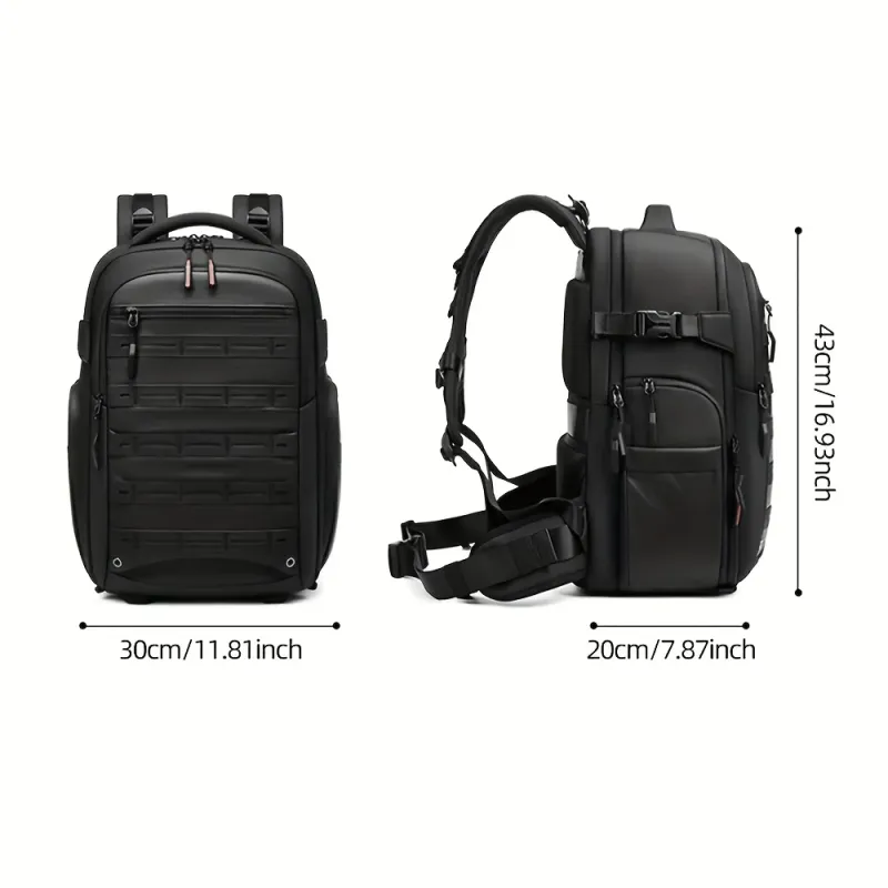 1 DSLR photography bag, multi-functional drone bag, large size with TSA lock, dry wet separation, 17 inch laptop integrated bac