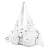 Vintage Bag Women Vintage Handbags Satchel Top-handle Handbag PU Shoulder Bag Dumpling Pack Multi-pockets Shoulder Bags