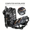 1pc Professional Travel Camera Backpack - Hiking Daypacks with Tripod Bracket, Detachable Anti-theft Passport Lock, Fits 17 In
