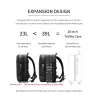 Backpack men's large-capacity business trip short-distance travel bag casual expandable multi-functional computer backpack