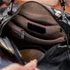 Burminsa Cowhide Genuine Leather Pillow Tote Handbags For Women 2026 Trend Designer Wide Strap Ladies Shoulder Crossbody Bags