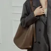 Burminsa Cowhide Genuine Leather Large Hobo Shoulder Bags For Women 2026 Luxury Designer Crossbody Shopper Work Ladies Handbags