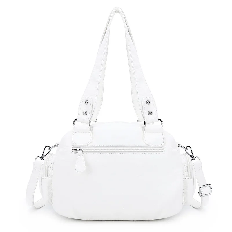 Vintage Bag Women Vintage Handbags Satchel Top-handle Handbag PU Shoulder Bag Dumpling Pack Multi-pockets Shoulder Bags
