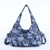 Angel kiss Women Handbags Fashion Shoulder Bag Large Black Tote Top-handle Shopping Pack Multiple Pockets Satchel Lady Purse
