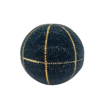 WHTUOHENG Rhinestone Basketball Evening Bag Crystal Wedding Clutch Women's Diamond Prom Handbag Lady Stones Party Clutch Bags