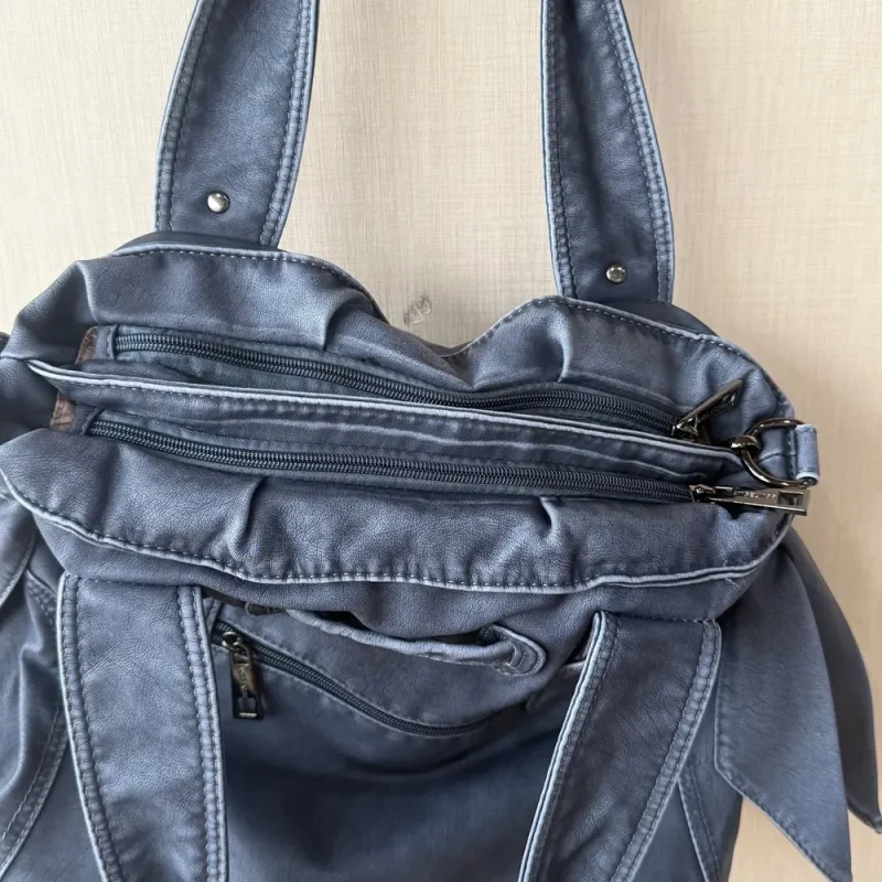 Vintage Women Handbags Top-handle Shoulder Bag Fashion Vintage Pack Satchel Dumpling Pack Soft PU Crossbody Bag Tote Bag