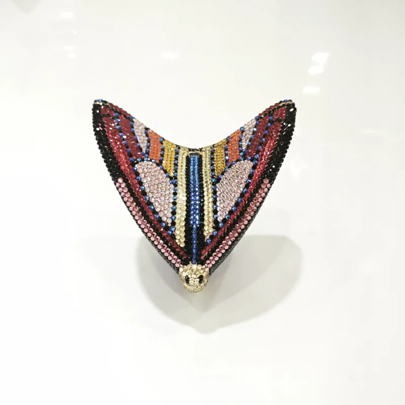 Women Evening Crystal Bag Butterfly Party Purses Luxury Designer Bridal Wedding Clutch Diamond Clutches Bags Formal Bags
