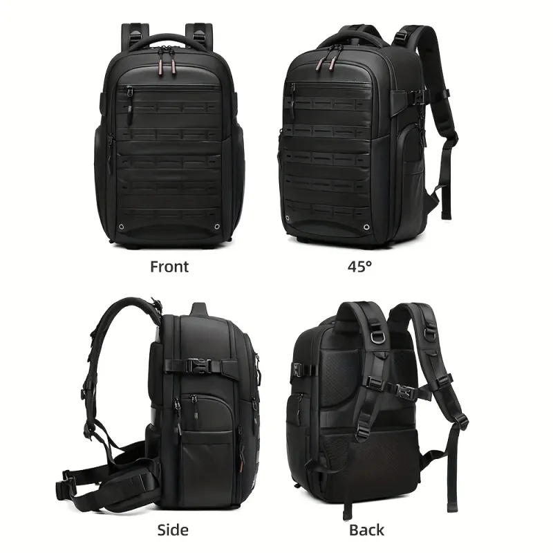 1 DSLR photography bag, multi-functional drone bag, large size with TSA lock, dry wet separation, 17 inch laptop integrated bac