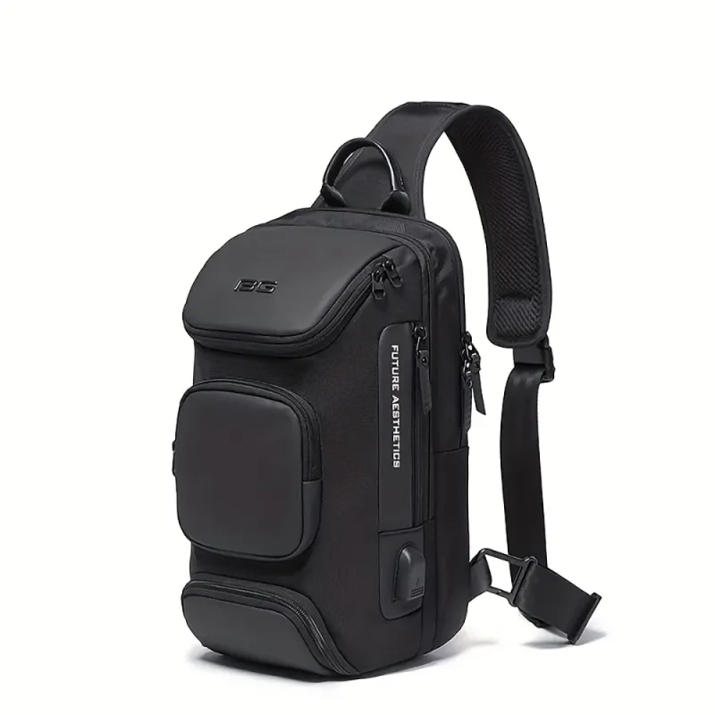 Men's chest bag crossbody bag men's fashion casual shoulder bag side shoulder bag shoulder bag men's chest bag trend