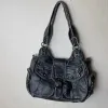 Andel kiss Women Handbag Serpentine Top-handle Shoulder Bag PU Dumpling Pack Multi-pockets Shoulder Bags Phone Money Pack