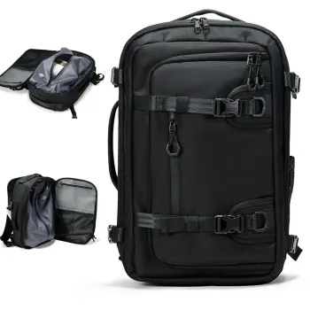 Men business large-capacity travel backpack vacuum compression 17-inch laptop backpack sports bag multi-functional fashion bag