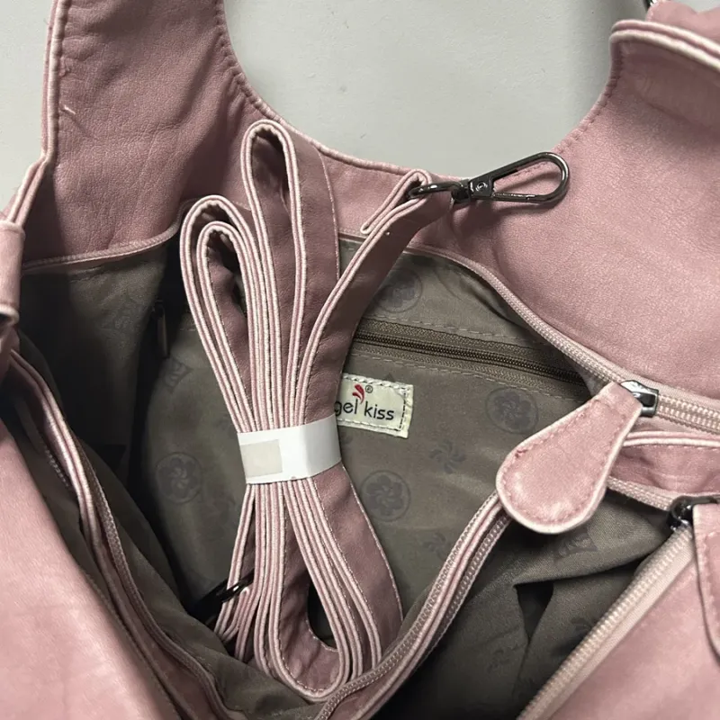 Vintage Women Handbags PU Shoulder Bag Satchel Top-handle Shoulder Bag Fashion Dumpling Pack Multi-pockets Shoulder Bags