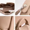 Burminsa Cowhide Genuine Leather Tote Shoulder Bags For Women 2026 Luxury Designer Crossbody Purses Bucket Work Ladies Handbags