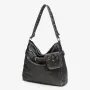 Venn Angel Handbag Soft Leather Shoulder Bag for Women Large Casual Shoulder Bag with Small Bag Vintage Belt Buckle Handbag