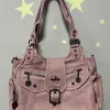 Vintage Women Handbags PU Shoulder Bag Satchel Top-handle Shoulder Bag Fashion Dumpling Pack Multi-pockets Shoulder Bags