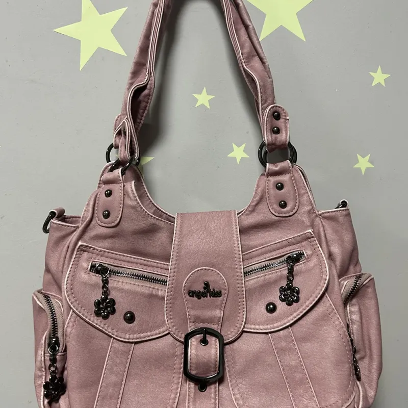 Vintage Women Handbags PU Shoulder Bag Satchel Top-handle Shoulder Bag Fashion Dumpling Pack Multi-pockets Shoulder Bags