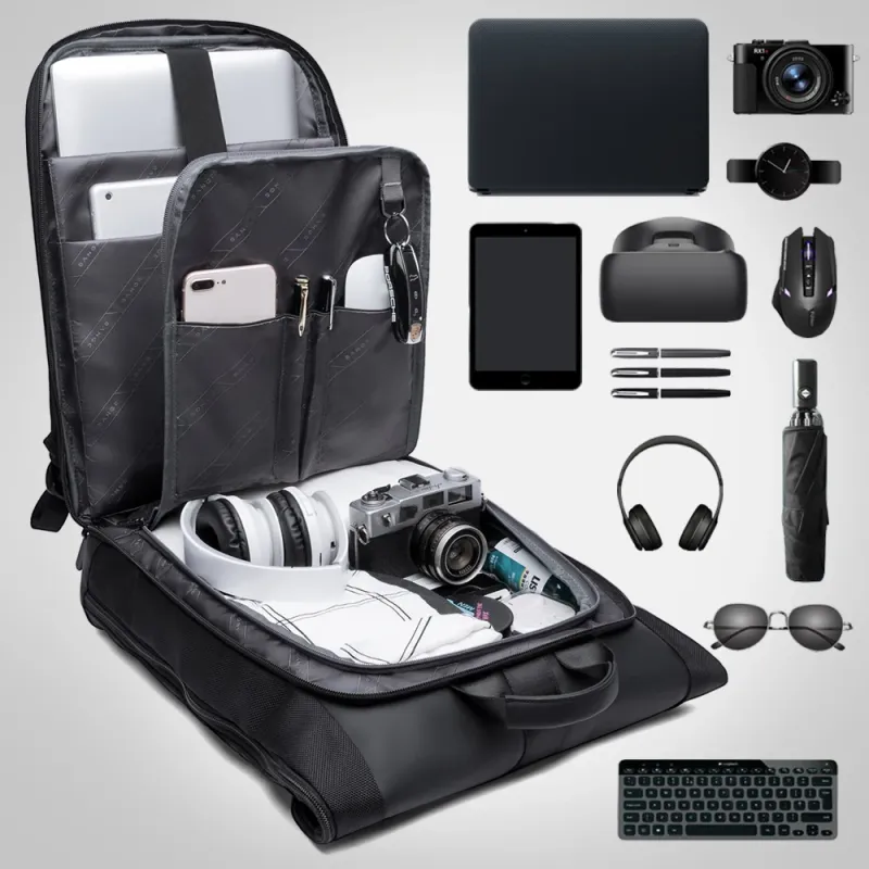 Backpack for men's high-end business commuting backpack travel large capacity backpack student school bag