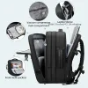 Backpack with Anti-Theft Vacuum Compression Travel Backpack,Expandable Backpacks with Pump for Airplanes