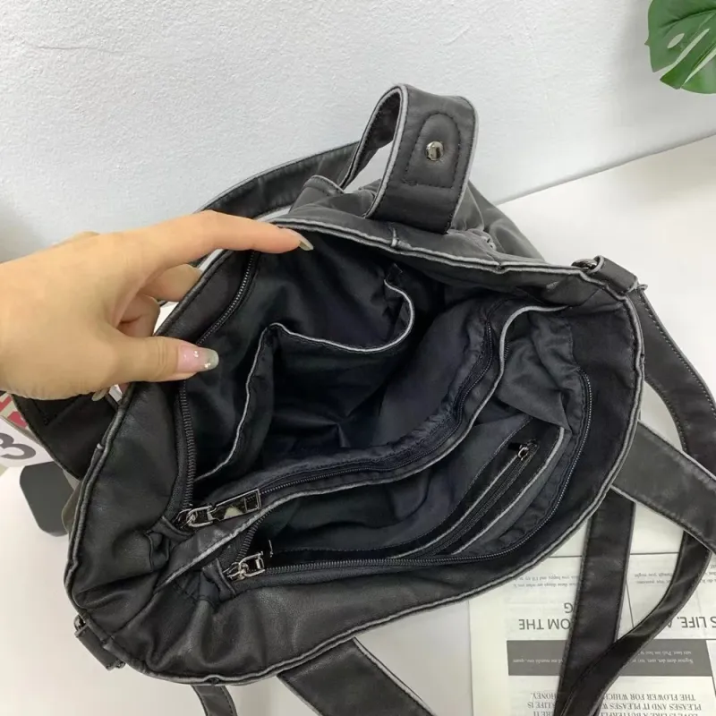Venn Angel Large Capacity Women's Handbag Fashion Shoulder Tote Bag Top-Handle Multifunctional Satchel Lady Shopping Purse