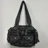Vintage Bag Women Vintage Handbags Satchel Top-handle Handbag PU Shoulder Bag Dumpling Pack Multi-pockets Shoulder Bags
