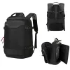 Large capacity, expandable capacity, vacuum backpack for airplane travel, college students' shoulders, 17-inch computer bag