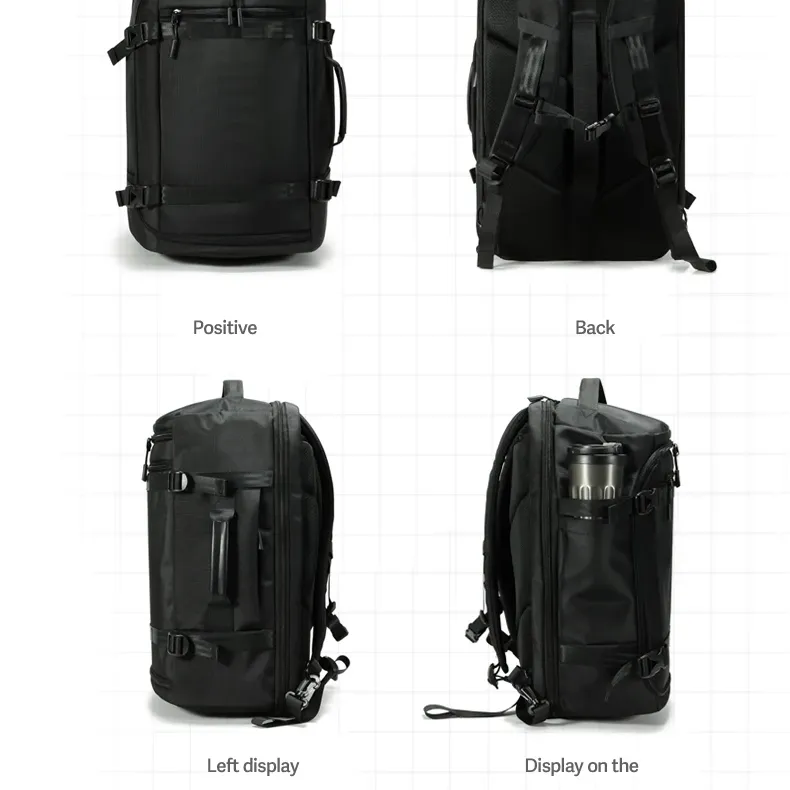 Men Travel Backpack vacuum compression 40L Laptop Backpack Business Large Capacity school Backpack Expanded Hiking backpack