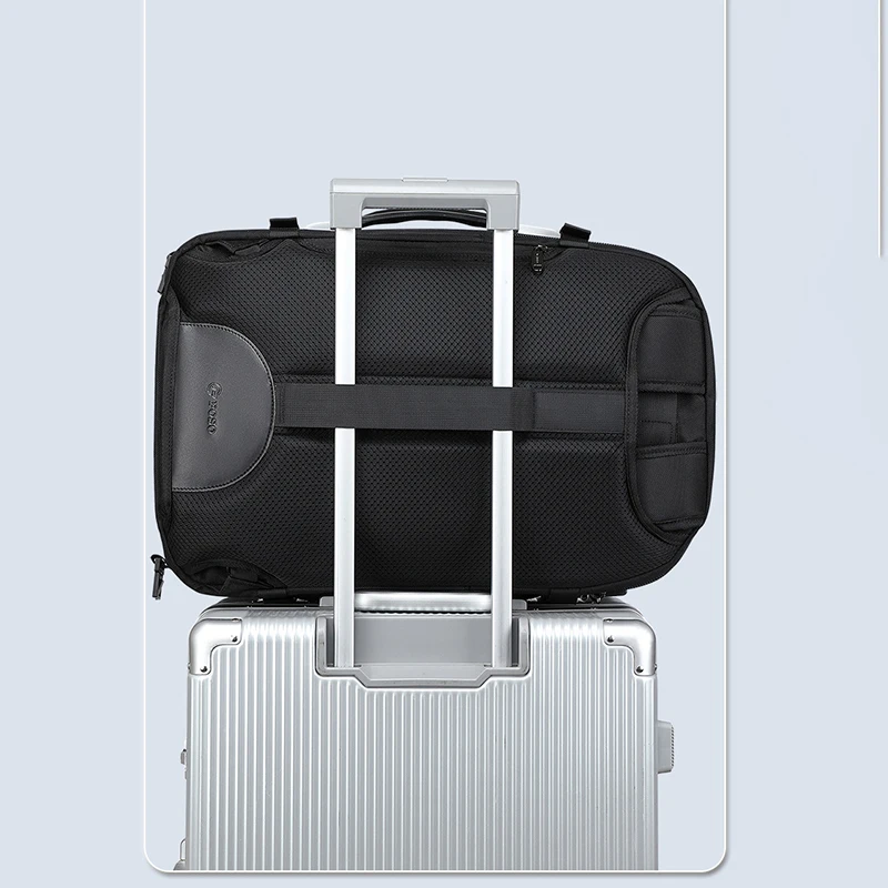 Business travel high-value computer bag shoulders 17-inch short-distance expansion large capacity anti-theft travel backpack men