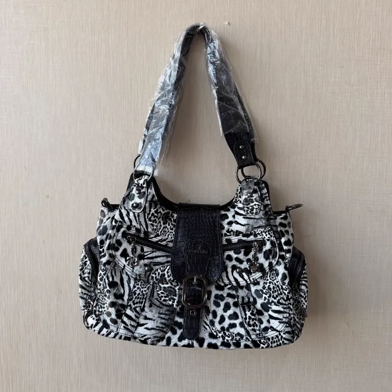 Andel kiss Women Handbag Serpentine Top-handle Shoulder Bag PU Dumpling Pack Multi-pockets Shoulder Bags Phone Money Pack